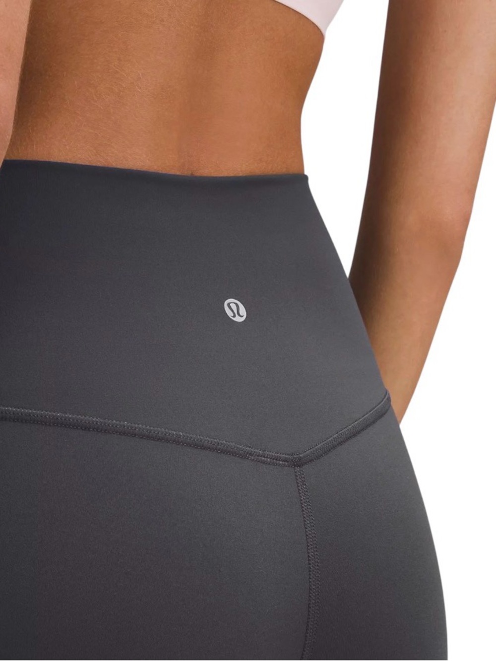 Lululemon Align High-Rise Pant 25” Nulu Leggings Pants Size 6 Graphite Gray - Picture 3 of 6
